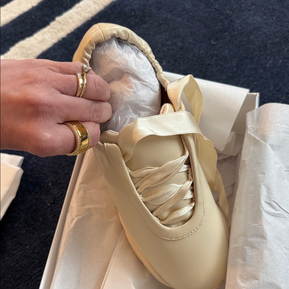 JW PEI- Flavia Ballerina Sneaker- Apricot - Picture 7 of 9